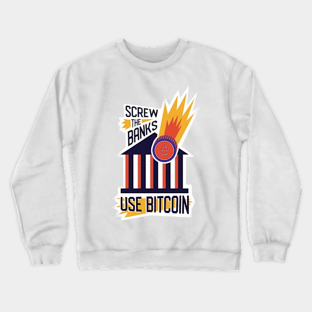 Use Bitcoin Crewneck Sweatshirt by madeinchorley